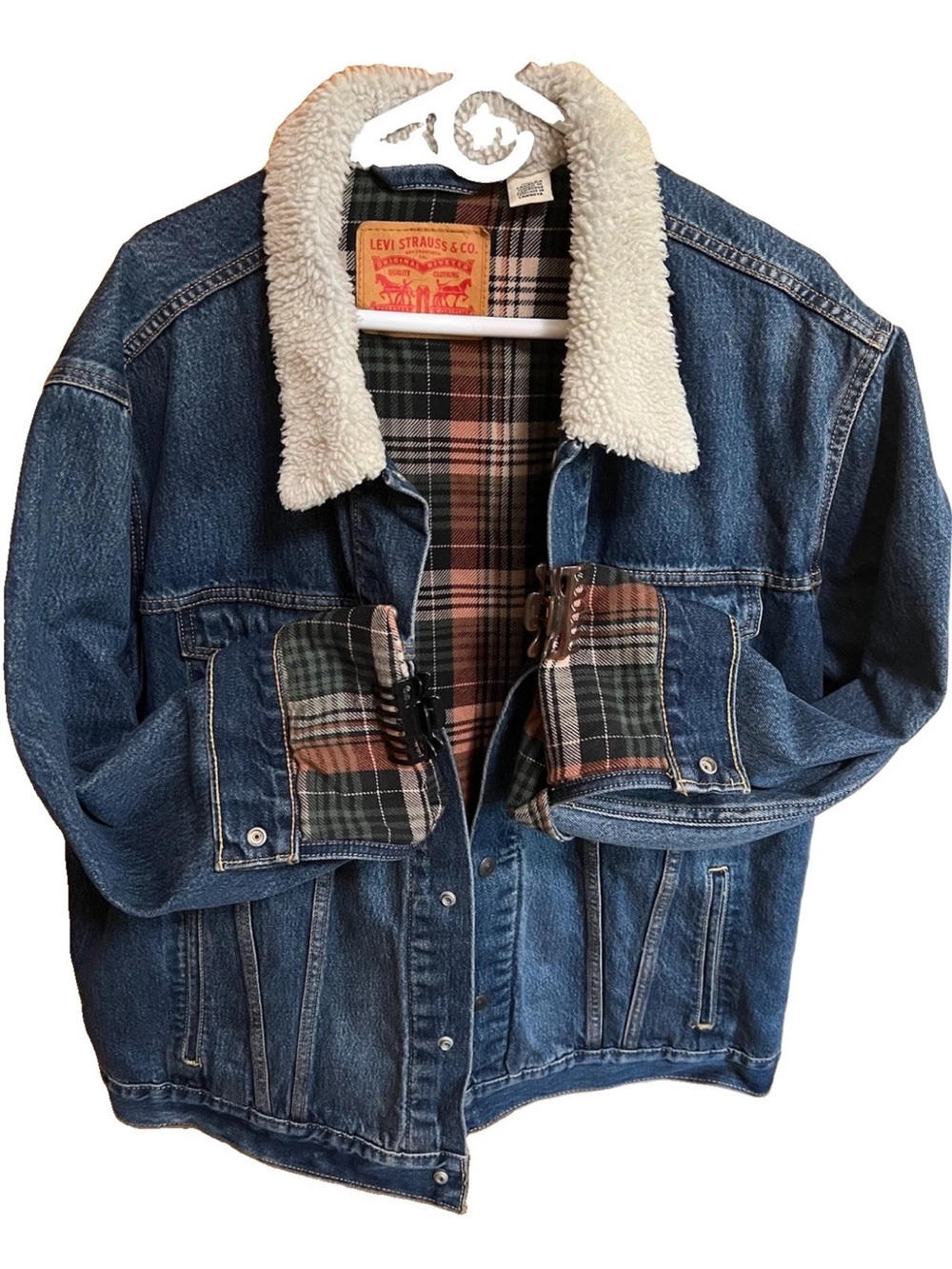 Levi’s Lined Denim Trucker Jacket, style 72890-0012, men’s size XL